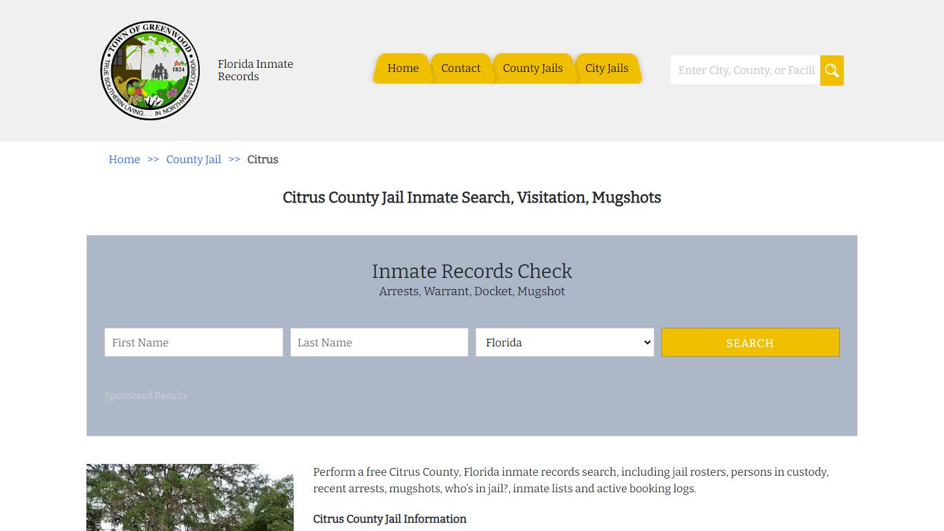 Citrus County Jail Inmate Search, Visitation, Mugshots